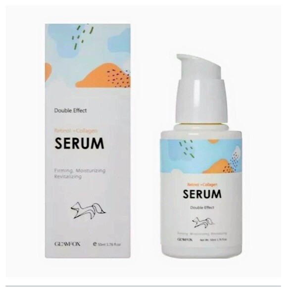 GlamFox‎ Serum DOUBLE EFFECT Retinol Collagen moisturizing firming revitalizing - Picture 1 of 4